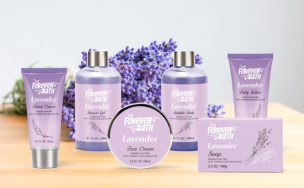 Forever Bath Lavender Spa Gift – Spa Set for Women