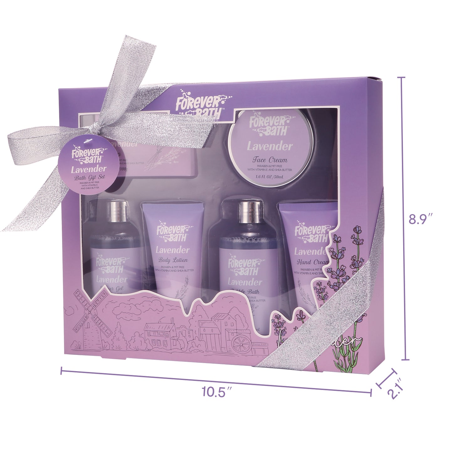 Forever Bath Lavender Spa Gift – Spa Set for Women