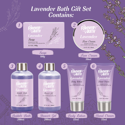 Forever Bath Lavender Spa Gift – Spa Set for Women