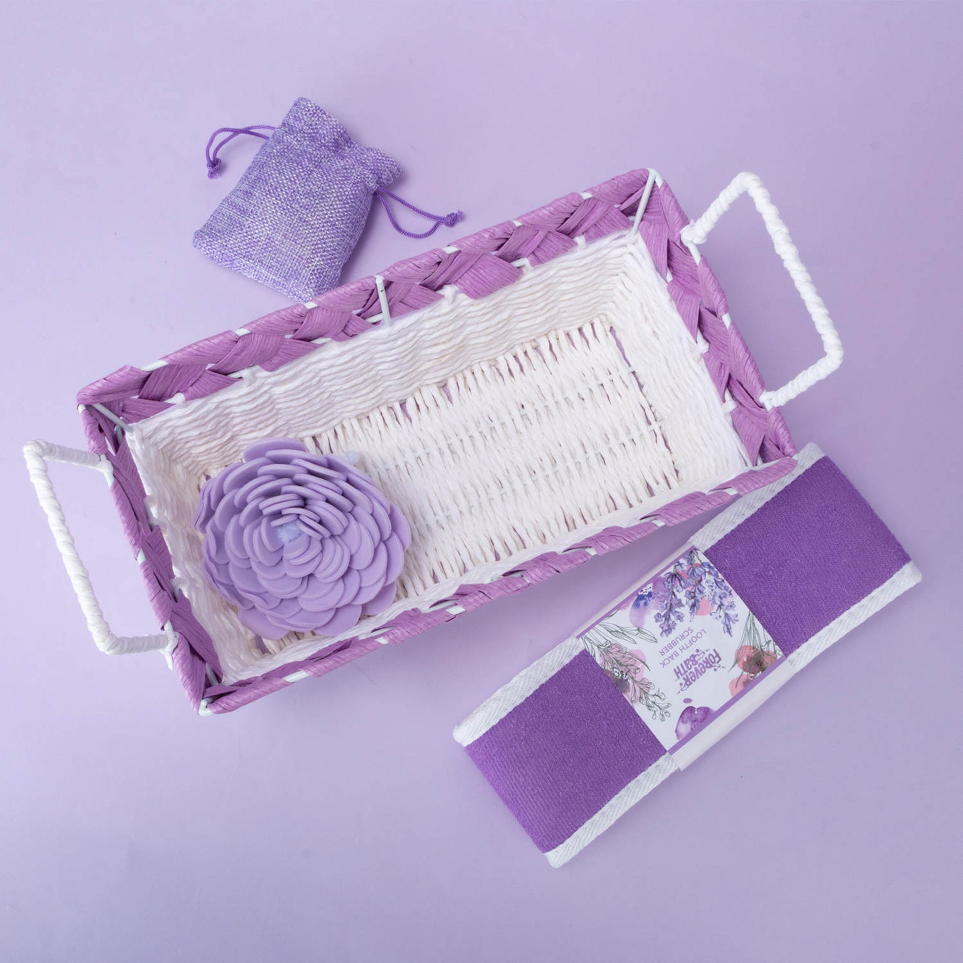 Forever Bath Lavender Spa Gift Basket Set 