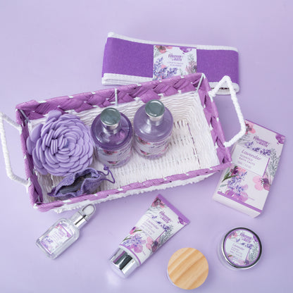 Forever Bath Lavender Spa Gift Basket Set 